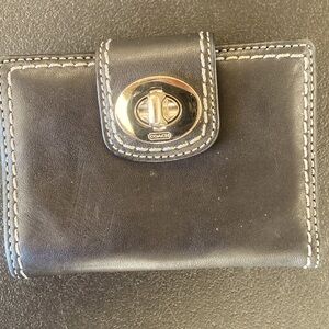Coach Black Leather Wallet